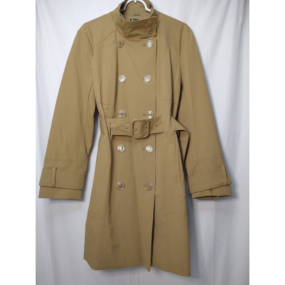 NWT New York & Company 7th Avenue Design Studio Size XL Coat Brown Tan Buttons